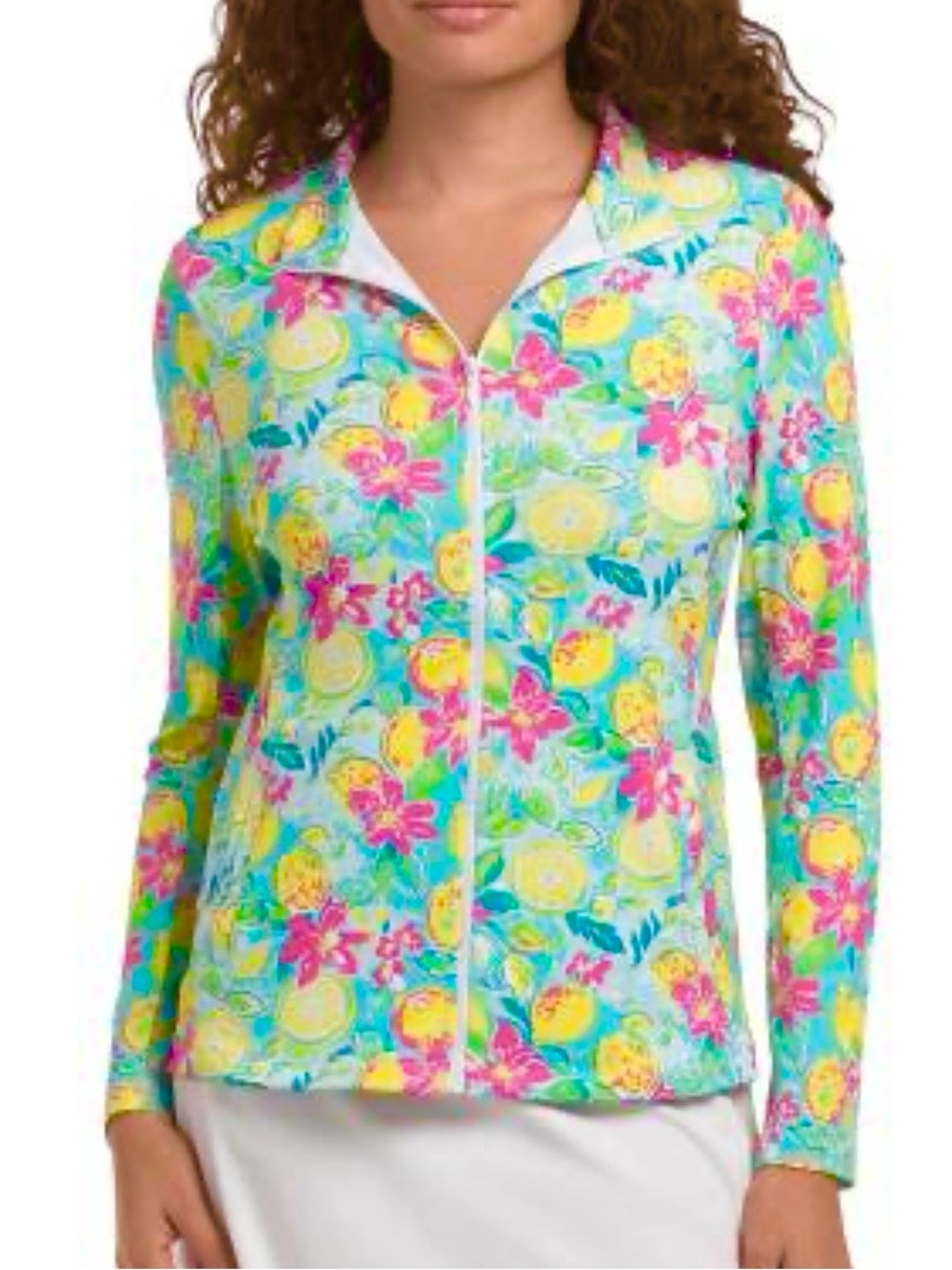 GOTTEX zip front jacket lemons 🍋 NWT